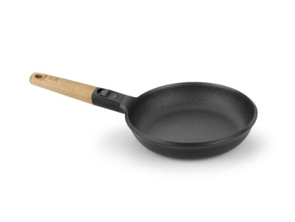 pánev d26cm MARKET, rukojeť přír.dřevo, litina