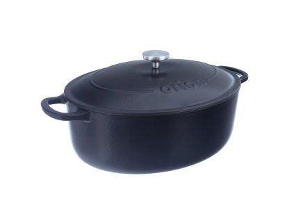 Pekáč s poklopem LITINA SMALT 42x27 cm