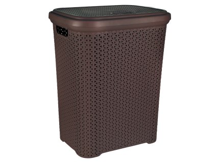 Prádelní koš s víkem RATAN 55 l
