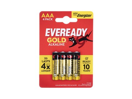 Alkalické baterie mikrotužka AAA 1,5 V 4 ks