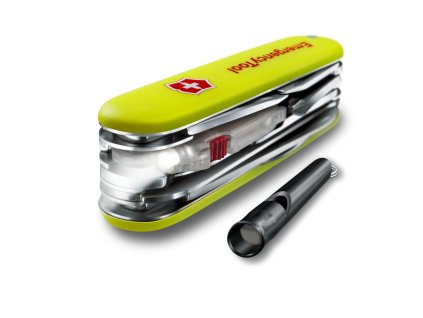 Kapesní nůž Huntsman Lite Emergency Tool, 91 mm, žlutá fosforeskující