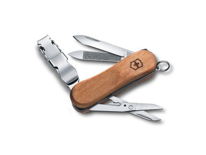 Kapesní nůž NAIL CLIP 580 Wood, 65 mm, hnědý