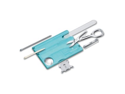 Karta Swiss Card Nailcare, ledově modrá translucentní