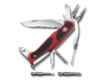 Kapesní nůž RANGER 174 W GRIP, 130 mm, červený/černý
