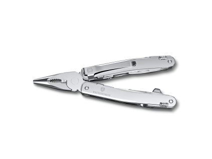 Kleště SWISS TOOL SPIRIT MX, s klipem, stříbrné, blister
