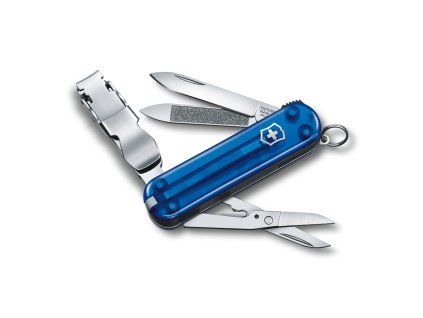 Kapesní nůž NAIL CLIP 580, 65 mm, modrý transparentní