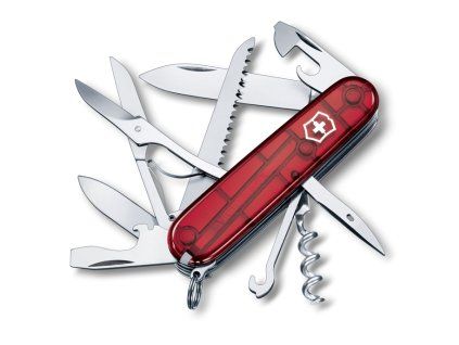 Kapesní nůž HUNTSMAN, 91 mm, červený transparentní