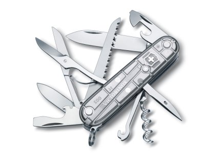 Kapesní nůž HUNTSMAN, 91 mm, stříbrný transparentní