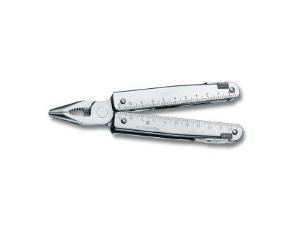 Kleště SWISS TOOL X, stříbrné, kožené pouzdro, blister