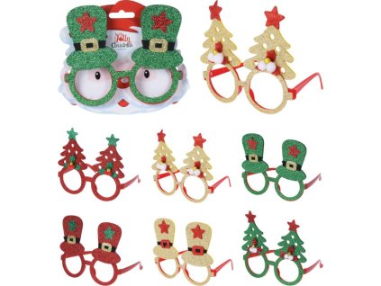 brýle VÁNOČNÍ, SRANDA DEKORACE NA PÁRTY