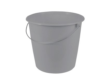 KBELÍK 10L S KOVOVOU RUKOJETÍ, ŠEDÁ