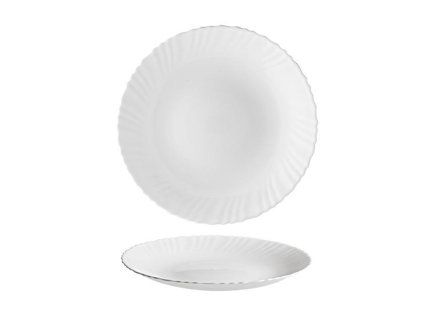 TALÍŘ JÍDELNÍ "TITAN", OPÁLOVÉ SKLO 24CM