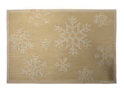 PROSTÍRÁNÍ VÁNOČNÍ 30X45 CM, POLYESTER, ZLATÁ