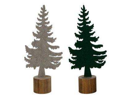 DEKORACE VÁNOČNÍ STROMEČEK 18CM, 2 ASSORT