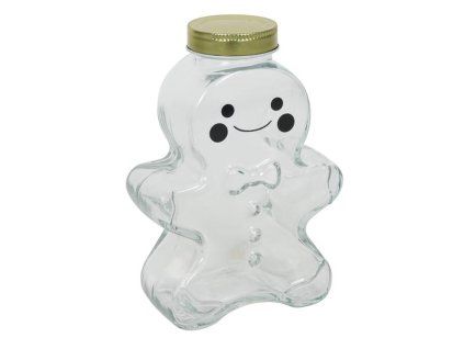 Skleněná dóza s víčkem 450ml perníček