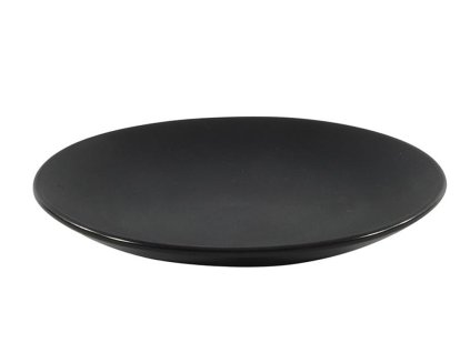 TALÍŘ KERAMICKÝ 21CM, MATNÁ ČERNÁ