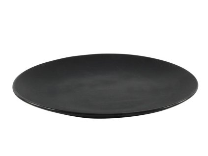 TALÍŘ KERAMICKÝ ?27CM, MATNÁ ČERNÁ