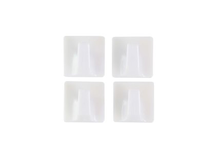 Háček samolepící 4 ks,  3 x 3 x 2 cm