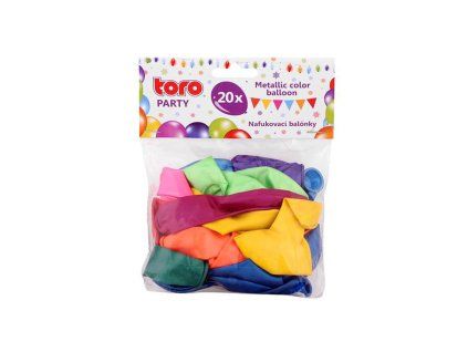 Balónky metalické TORO 23cm 20ks