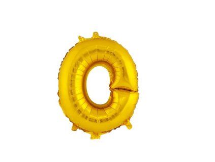 Balónek fóliový TORO písmenko "O" 30cm