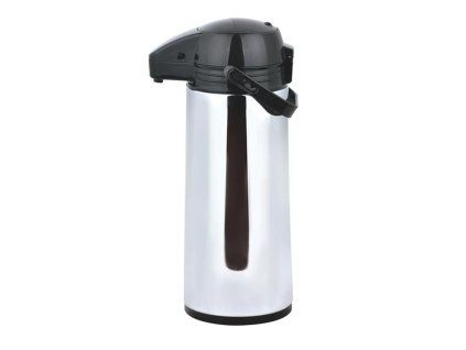 Nerezová termoska s pumpičkou TORO 1,8l skleněná vložka
