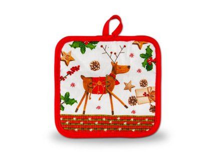 PODLOŽKA POD HRNEC 17X17CM, VÁNOČNÍ 3 ASSORT