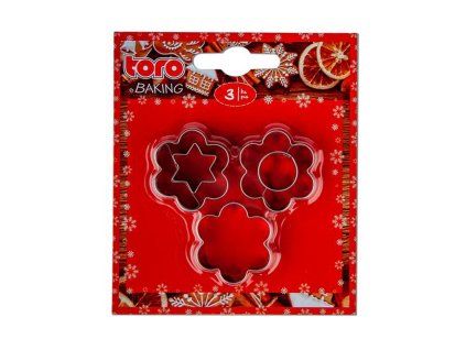 Vykrajovátka na cukroví 3ks TORO kytička
