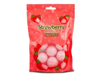 Šumivá bomba do koupele PROVENCE jahoda 6x20g