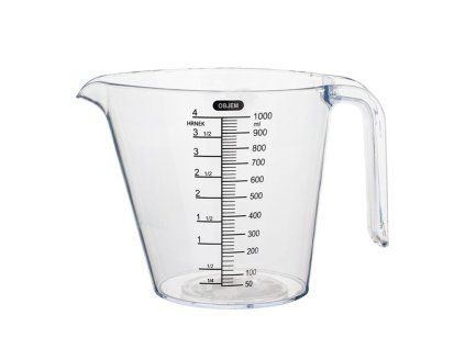 Plastová odměrka s výlevkou TORO 1000ml