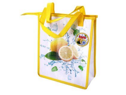 Termo taška na zip TORO 32x27x13cm citron