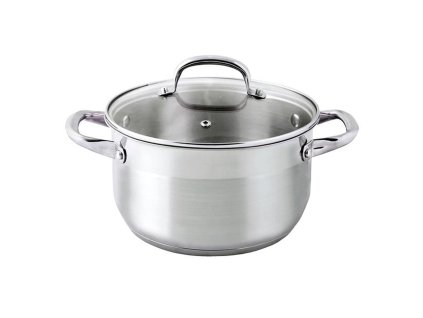 Nerezový kastrol se skleněnou poklicí PROVENCE 5l