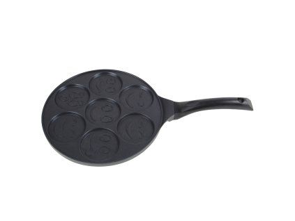 Pánev na lívance KITCHISIMO Nero 26cm smajlík