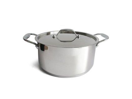 Nerezový kastrol s poklicí KITCHISIMO chef ø24cm 5l