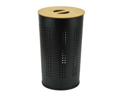 Kovový koš na špinavé prádlo TORO 46l černý