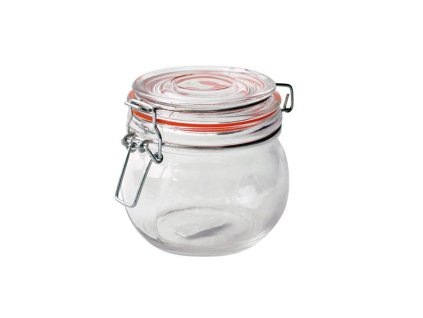 DÓZA SKLO, PATENTNÍ UZÁVĚR, 450ML