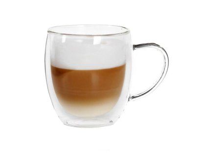Skleněný hrnek Latte Macchiato TORO dvojité borosilikátové sklo 400ml