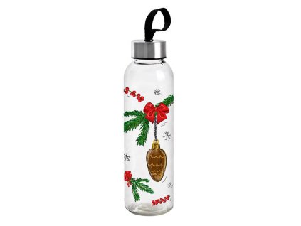 LÁHEV NA VODU DETOX MOTIV VÁNOCE 0,5L SKLO, ASS