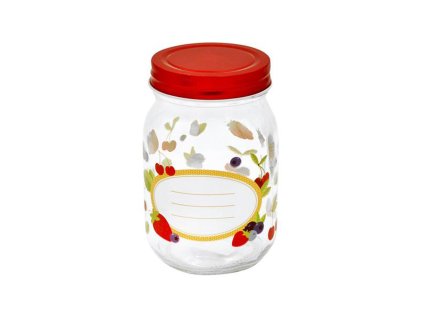 Zavařovací sklenice s víčkem TORO 500ml ovoce