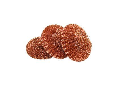 Drátěnka s měděným povrchem 3 ks,  8 x 3cm,40g