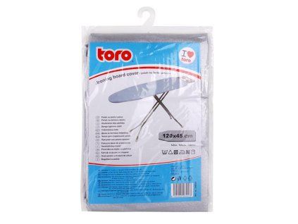 Potah na žehlicí prkno TORO nepřilnavý povrch 45x120cm