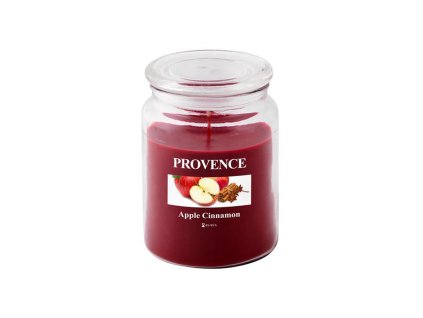 Vonná svíčka ve skle PROVENCE 95 hodin jablko a skořice