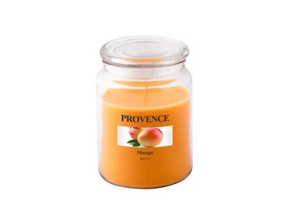 SVÍČKA VE SKLE 510g, 85-95hod, mango