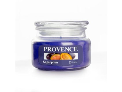 Vonná svíčka ve skle PROVENCE 45 hodin švestka
