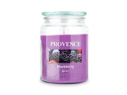 Vonná svíčka ve skle PROVENCE 95 hodin ostružina