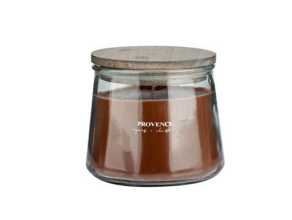 SVÍČKA WOODEN WICK 250 G, CIGARS/WHISKEY