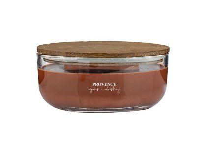 Vonná svíčka ve skle PROVENCE dřevěný knot 24 hodin cigars&whisky