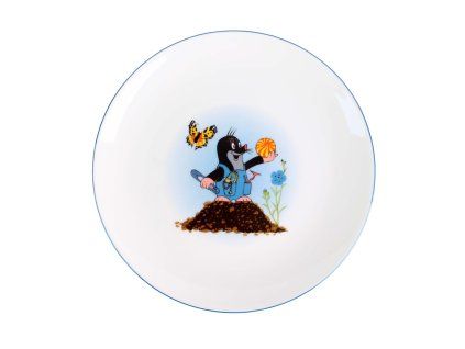 Porcelánový jídelní talíř THUN 21cm krtek MIX motivů