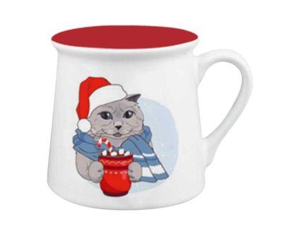 Vánoční keramický hrnek TORO 290ml kočka