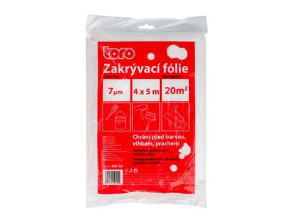 Zakrývací fólie TORO HDPE 7MY 4x5m