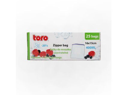 Potravinový sáček na zamražení TORO 25ks 400ml